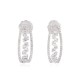 Diamond Baguette Hoops